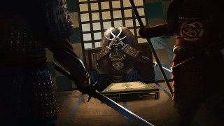 Samurai man swords bed suit - a box free wallpaper