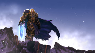 Mountain aurora sword glowing night - aleksander gine free wallpaper