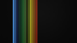 Rainbow colors dark background white - bauhaus free wallpaper