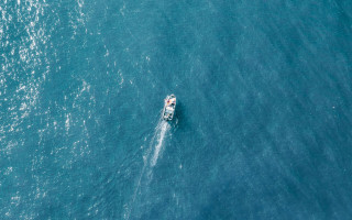 Boat ocean minimalism tiltshift astronaut - anthony s waters free wallpaper
