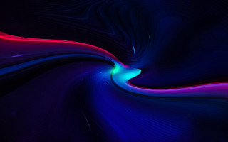 Colorful abstract curved blue pink 2 - neon free wallpaper for desktop