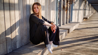 Woman porch shadow blonde dress - barbizon school free wallpaper for desktop