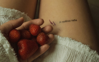 Strawberries tattoo food berry aesthetic - fedot sychkov free wallpaper
