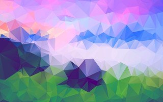 Colorful lowpoly pastel shapes abstract - low free wallpaper for desktop