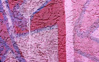 Pink purple wall graffiti clock - side and a clock free wallpaper