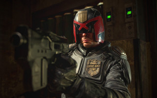 Man helmet gun green light - a gun in a room free wallpaper