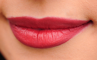 Lips red lipstick black background - red lipstick free wallpaper