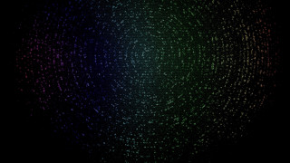 Hologram chromaticaberration starrysky cityscape night - small dot free wallpaper