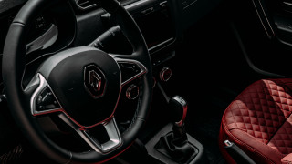 Car dashboard red leather black - seat free wallpaper