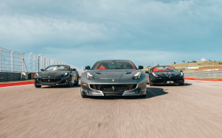 Three sports cars track sky - a few car free wallpaper