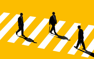 Crosswalk group surrealist neo figurative - christian w. staudinger free wallpaper