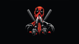 Deadpool two guns knife vector - his hand and a knife free wallpaper