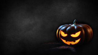 Carved pumpkin glowing eyes gothic - pumpkin free wallpaper