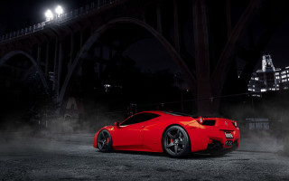 Red sports car fog tires - the tire free wallpaper