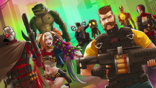 Cartoon characters city street green - artgerm free wallpaper