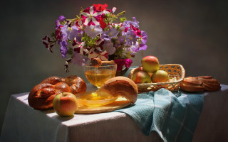 Table fruit bread flower tea - de hirsh margule free wallpaper