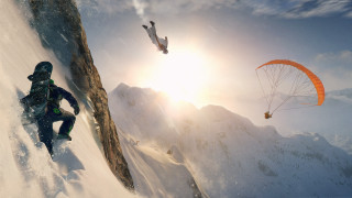 Mountain climber parachute outdoor sky - another man free wallpaper