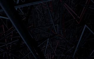 Sticks clock generative shiota raytraced - chiharu shiota free wallpaper