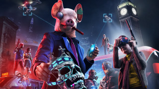 Pig gun man suit mask - cyberpunk free wallpaper