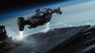 Sci fi fighter jet space - star citizen halo free wallpaper