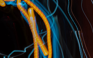 Neon colored object holography shiny - neon free wallpaper for desktop