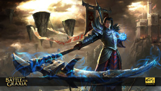 Woman sword castle dragon heroic - a dragon free wallpaper for desktop