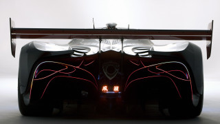 Futuristic car red light white - body free wallpaper
