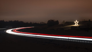 Highway night star light streak - long exposure free wallpaper for desktop