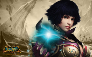 Woman costume glowing ball ship - ball free wallpaper