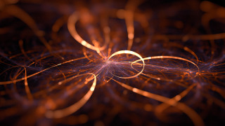 Spiral light night sky burning - particle free wallpaper