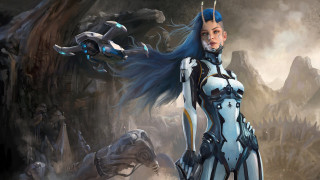 Futuristic woman horse dragon rocky - a rocky area free wallpaper for desktop