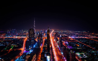 City lights traffic night ferris - traffic free wallpaper