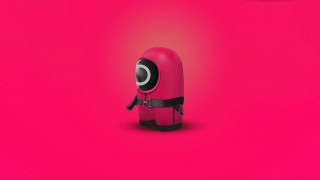 Red black android surreal portrait - android free wallpaper for desktop