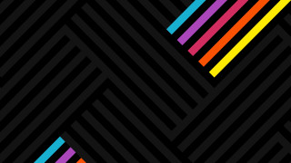 Black background multicolored diagonal stripes - diagonal free wallpaper for desktop