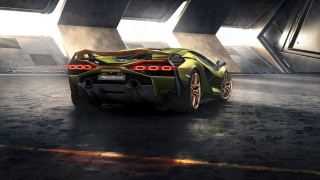 Green sports car military ocean - a green sports car free wallpaper