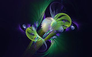 Flower swirl lightbulb abstract green - image of a flower free wallpaper