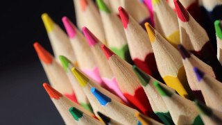 Colored pencils child drawing nail 2 - a close up of a bunch free wallpaper