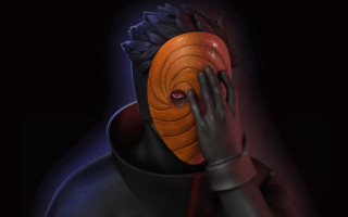 Masked portrait redeyes darkbackground gloves - strange free wallpaper