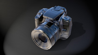 Camera lens flash photorealism 3d - a camera free wallpaper
