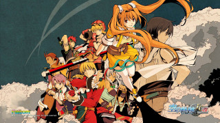 Anime characters clouds sky background - neogeo free wallpaper for desktop