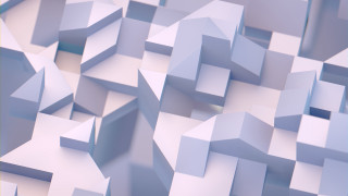 Large white cubes blue white - large group free wallpaper