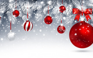 Christmas ornaments snowflakes fireworks reindeer - a silver background free wallpaper