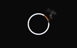 Lit cigarette ring smoke neoplasticism - a ring free wallpaper