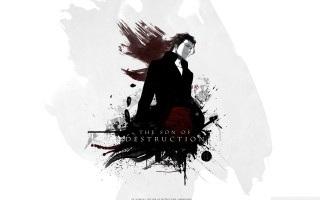 Woman black coat red skirt 2 - red skirt free wallpaper