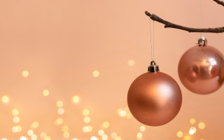 Ornaments hanging bokeh pink wall - ornamental free wallpaper