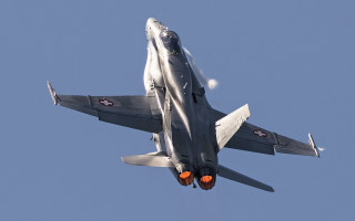 Fighterjet blueSky clouds orangeBalls puzzleAircraft - ferenc joachim free wallpaper