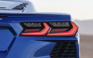 Blue sports car red tail 3 - a red tail light free wallpaper