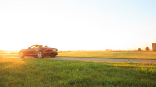 Car field building sunshine grass - postminimalism free wallpaper
