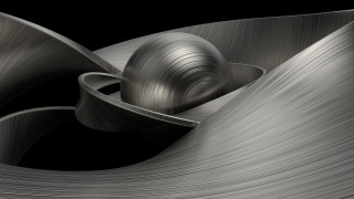 Metal silver kinetic ambient occlusion - a metal object free wallpaper