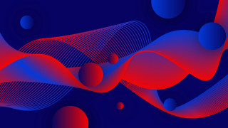 Blue red background design generative - surreal design free wallpaper for desktop